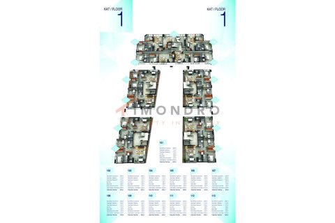 آپارتمان در  Girne ، ترکیه 4 خوابه ، 257 متر مربع.  شماره 221527 - 30