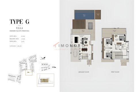 ویلا در Catalkoy ، ترکیه 2 خوابه ، 199 متر مربع. شماره 221528 - 28