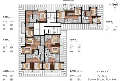 آپارتمان در  Alanya ، ترکیه 1 خوابه ، 54 متر مربع.  شماره 226794 - 26