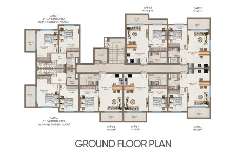 2+1 Penthouse  i Alanya, Antalya, Tyrkiet Nr. 238108 - 17