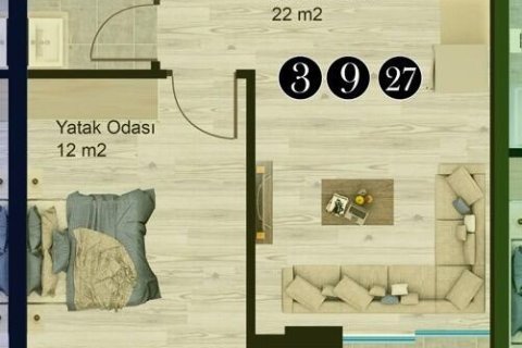 آپارتمان در Avsallar ، ترکیه 1 خوابه ، 45 متر مربع. شماره 232347 - 24