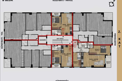 Apartment for sale  in Antalya, Turkey, 2 bedrooms, 70m2, No. 212873 – photo 11