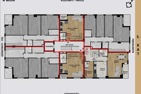 Apartment for sale  in Antalya, Turkey, 2 bedrooms, 70m2, No. 212873 – photo 13