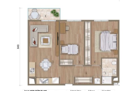 Apartment for sale in Istanbul, Turkey, 2 bedrooms, 95m2, No. 233279 – photo 10