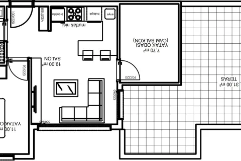 Продажа квартиры в Аксу, Анталье, Турция 2+1, 93м2, №220693 – фото 19