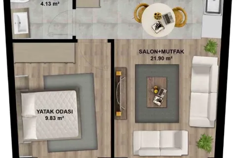 1+1 Lägenhet  i Aksu, Antalya, Turkiet Nr. 220853 - 24