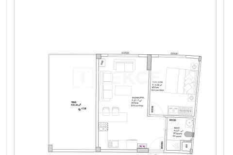 1+1 Wohnung  in Aksu, Antalya, Türkei Nr. 213604 - 23