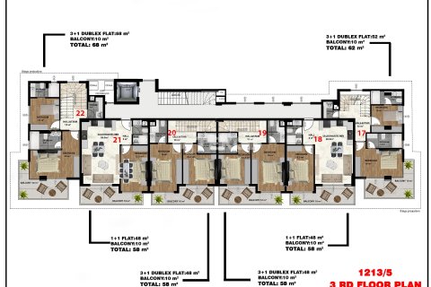 3+1 Takleilighet i Alanya, Antalya, Tyrkia Nr. 228844 - 24