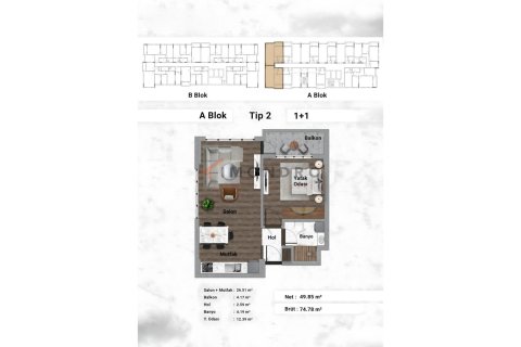 2+1 Wohnung in Bagcilar, Istanbul, Türkei Nr. 222401 - 25