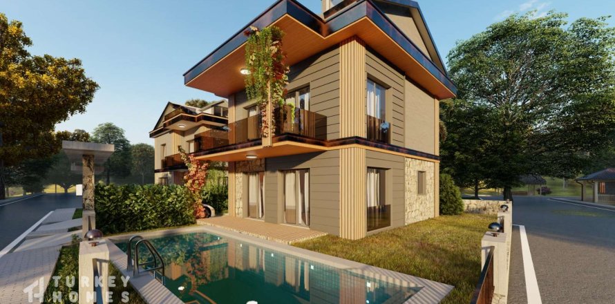 3+1 Villa i Fethiye, Mugla, Tyrkia Nr. 233549