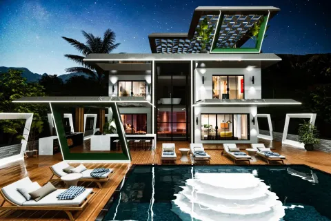 5+1 Villa  i Mahmutlar, Antalya, Tyrkia Nr. 219529 - 16