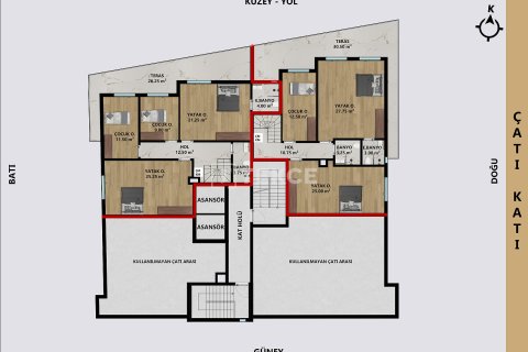 3+1 Lejlighed i Antalya, Tyrkiet Nr. 226427 - 19