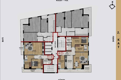 3+1 Lejlighed i Antalya, Tyrkiet Nr. 226427 - 14
