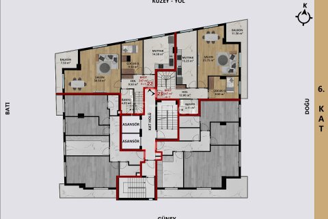 3+1 Lejlighed i Antalya, Tyrkiet Nr. 226427 - 18