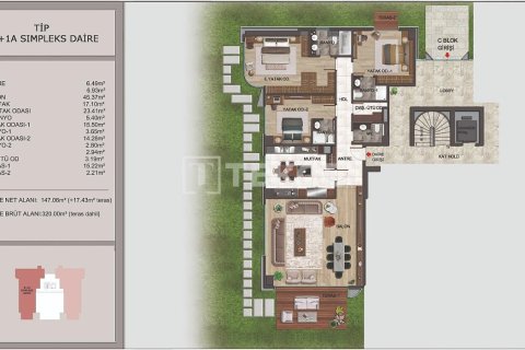 3+1 Lägenhet  i Beykoz, istanbul, Turkiet Nr. 228445 - 15