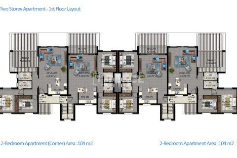 2+1 Takleilighet i Girne, Nr. 226966 - 15