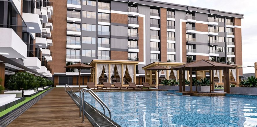 آپارتمان در  Antalya ، ترکیه 1 خوابه ، 50 متر مربع.  شماره 223378