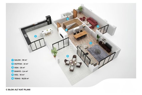 Продажа виллы  в Муданье, Бурсе, Турция 5+1, 278м2, №216247 – фото 28
