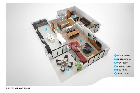 Продажа виллы  в Муданье, Бурсе, Турция 5+1, 278м2, №216247 – фото 26