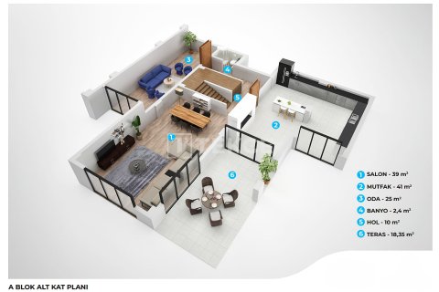Продажа виллы  в Муданье, Бурсе, Турция 5+1, 278м2, №216247 – фото 24