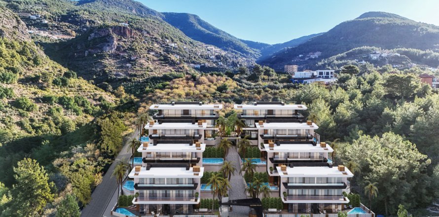 3+1 Villa  i Alanya, Antalya, Tyrkia Nr. 219586