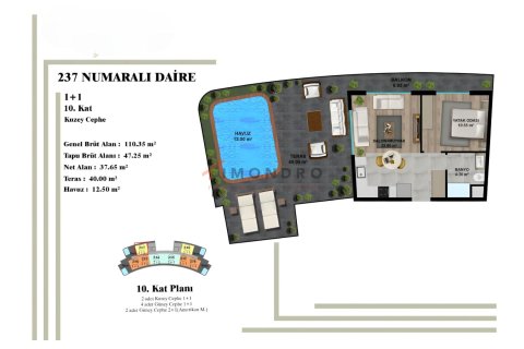 Apartment for sale  in Aksu, Antalya, Turkey, 3 bedrooms, 105m2, No. 221792 – photo 23