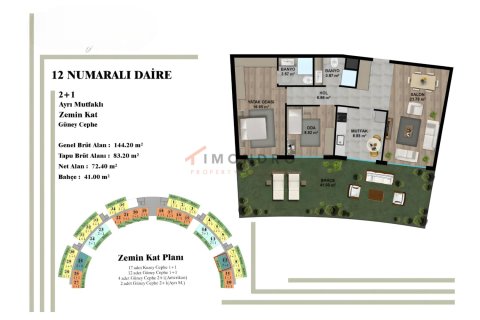 Apartment for sale  in Aksu, Antalya, Turkey, 3 bedrooms, 105m2, No. 221792 – photo 21