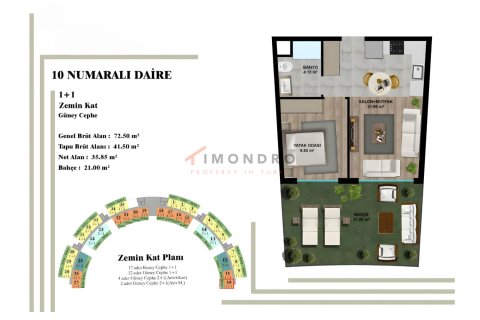 Apartment for sale  in Aksu, Antalya, Turkey, 3 bedrooms, 105m2, No. 221792 – photo 20