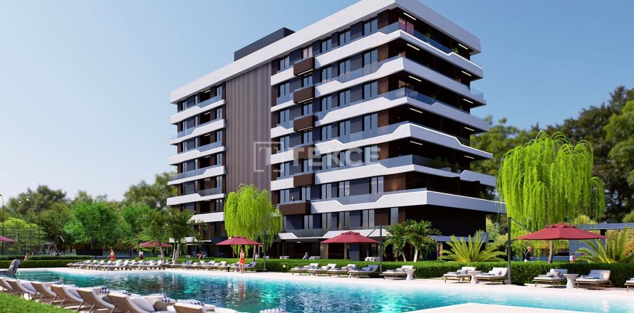 1+1 Lägenhet  i Antalya, Turkiet Nr. 224794