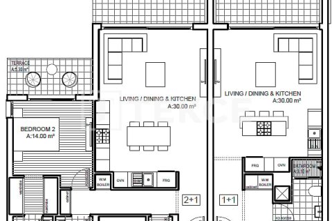 Apartment for sale  in Girne, Northern Cyprus, 2 bedrooms, 80m2, No. 224797 – photo 20