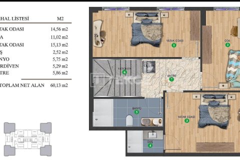 2+1 Lägenhet  i ankara, Turkiet Nr. 219849 - 9