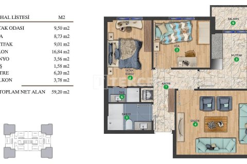 2+1 Lägenhet  i ankara, Turkiet Nr. 219851 - 20