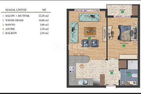 2+1 Lägenhet  i ankara, Turkiet Nr. 219851 - 22