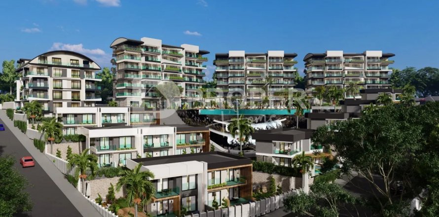 Lejlighed  i Kargicak, Alanya, Antalya, Tyrkiet Nr. 93286