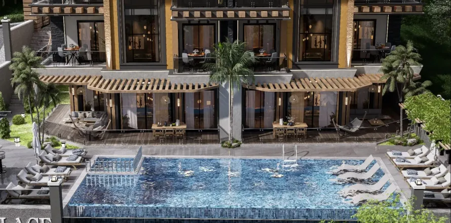 4+1 Lejlighed  i Alanya, Antalya, Tyrkiet Nr. 219558