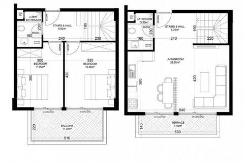 2+1 Penthouse in Yekta Golden Valley, Oba, Antalya, Turkey No. 101729