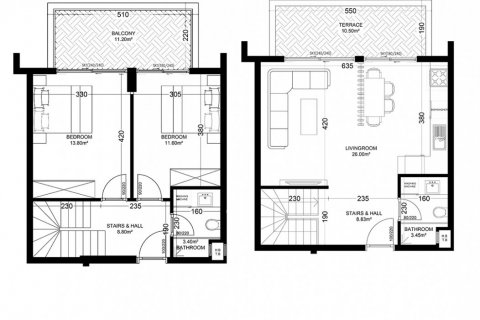 2+1 Penthouse i Yekta Golden Valley, Oba, Antalya, Tyrkiet Nr. 101730