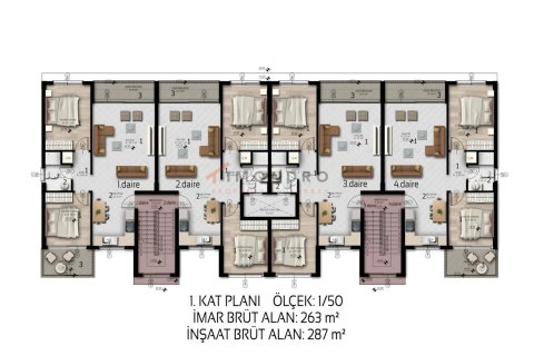 2+1 Leilighet  i Lapta, Girne,  Nr. 212300 - 6