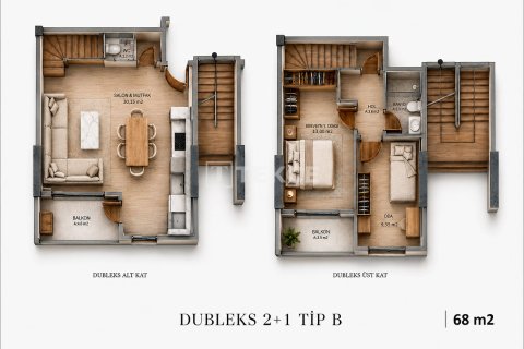 1+1 Leilighet i Mudanya, Bursa, Tyrkia Nr. 238012 - 19