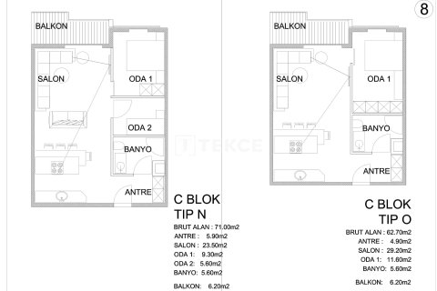 3+1 Lägenhet i Kusadasi, Aydin, Turkiet Nr. 227421 - 24