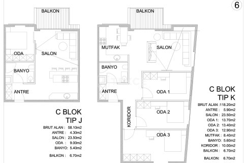 3+1 Lägenhet i Kusadasi, Aydin, Turkiet Nr. 227421 - 21