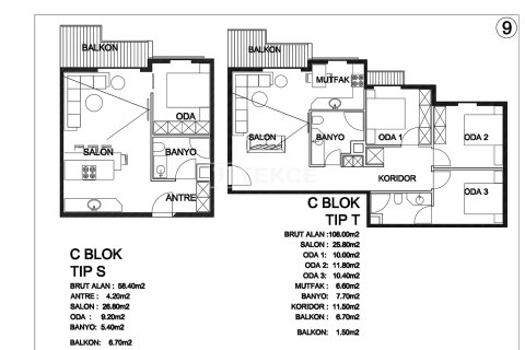 3+1 Lägenhet i Kusadasi, Aydin, Turkiet Nr. 227421 - 22