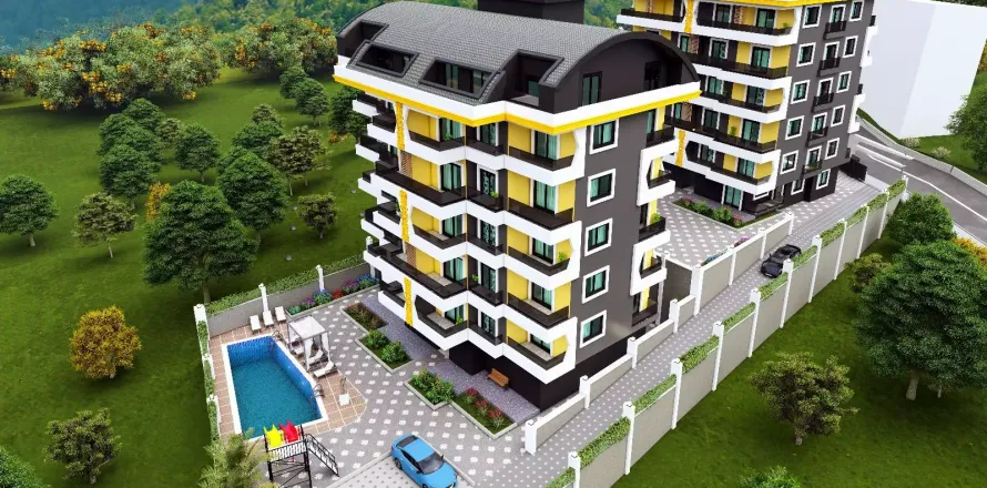 1+1 Lägenhet  i Alanya, Antalya, Turkiet Nr. 222981