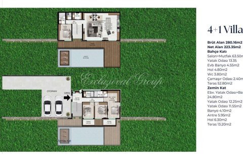 4+1 Villa  in Bodrum, Mugla, Türkei Nr. 221767 - 17