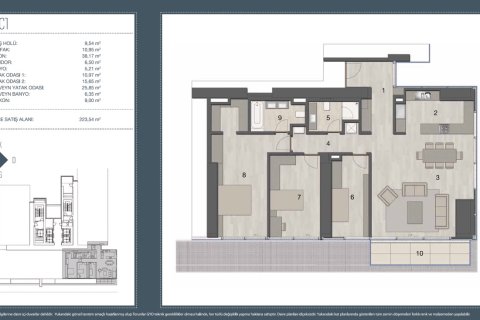 Penthouse i Sisli, Istanbul, Tyrkiet Nr. 225820 - 23