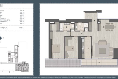 Penthouse i Sisli, Istanbul, Tyrkiet Nr. 225820 - 22