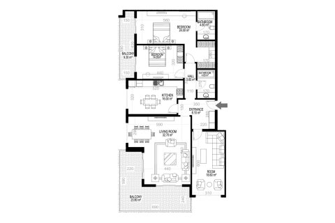3+1 Leilighet i Yekta Kingdom Premium, Mahmutlar, Antalya, Tyrkia Nr. 160680
