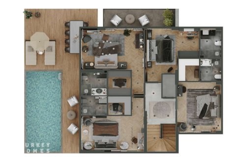 Продажа виллы  в Стамбуле, Турция 6+1, 382м2, №233127 – фото 18