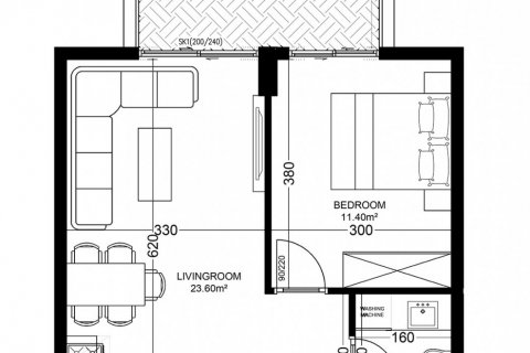 1+1 Wohnung in Yekta Golden Valley, Oba, Antalya, Türkei Nr. 101749