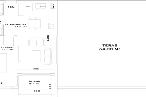 1+1 Lägenhet i Aksu, Antalya, Turkiet Nr. 220756 - 26
